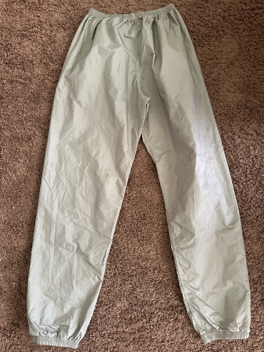 Women's Light Gray Elastic Waist Dance Pants